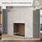 Edendirect 28'' Ventless Electric Fireplace Insert, Fire Crackling Sound, Remote Control, Mesh Screen, Black EF262B - alternate 8